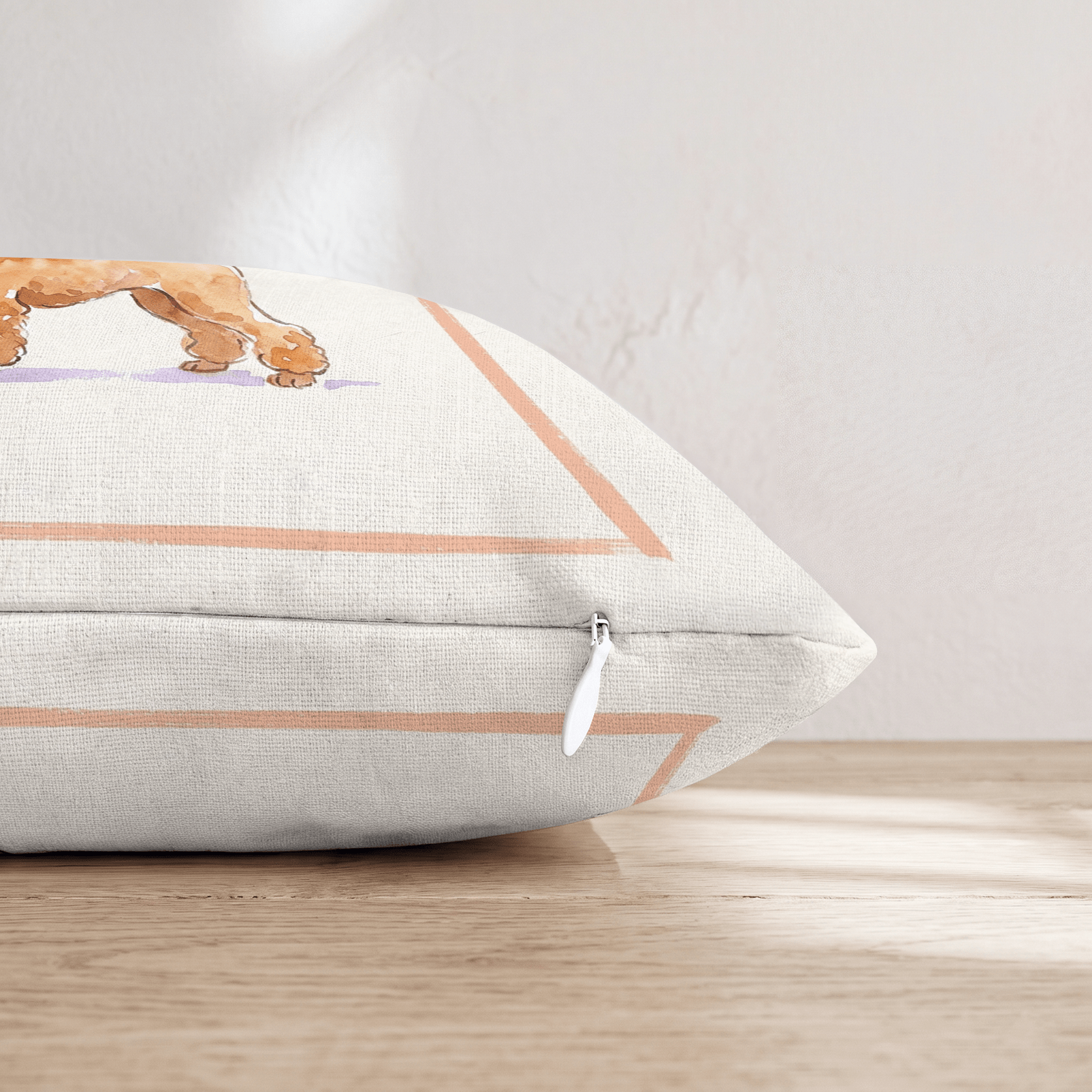 Old Fashion Poodle Throw Pillow - Hillcroft Home