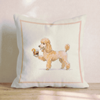 Old Fashion Poodle Throw Pillow - Hillcroft Home