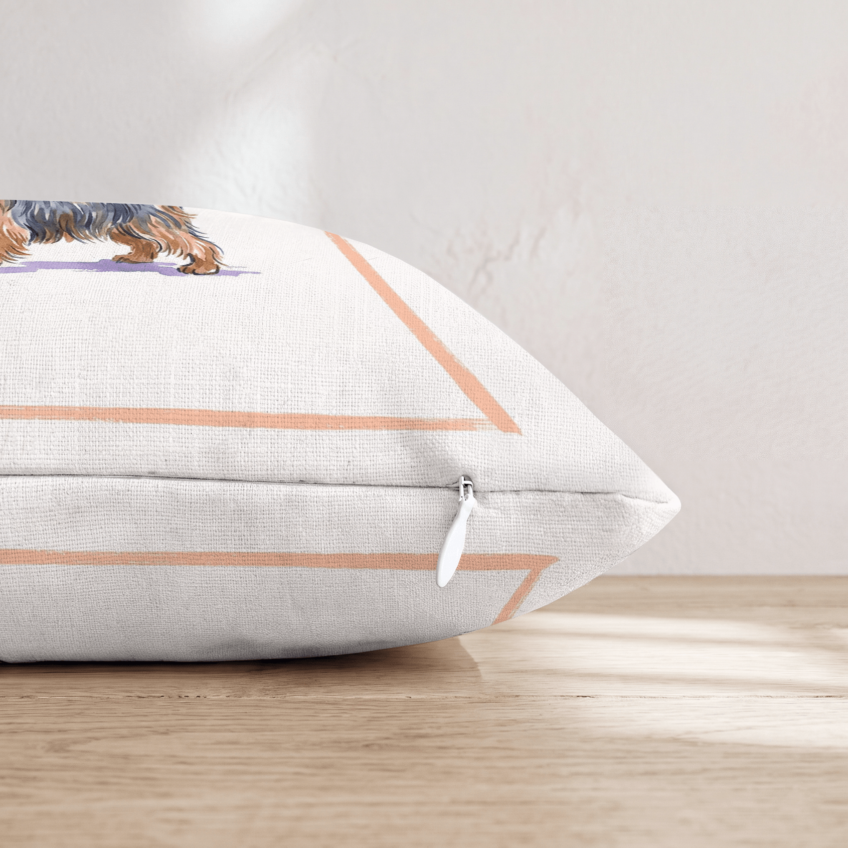 Old Fashion Yorkshire Terrier Throw Pillow - Hillcroft Home