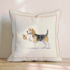 Old Fashioned Beagle Throw Pillow - Hillcroft Home