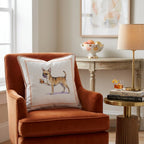 Old Fashioned Chihuahua Throw Pillow - Hillcroft Home