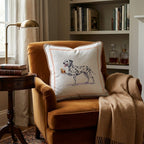 Old Fashioned Dalmatian Throw Pillow - Hillcroft Home