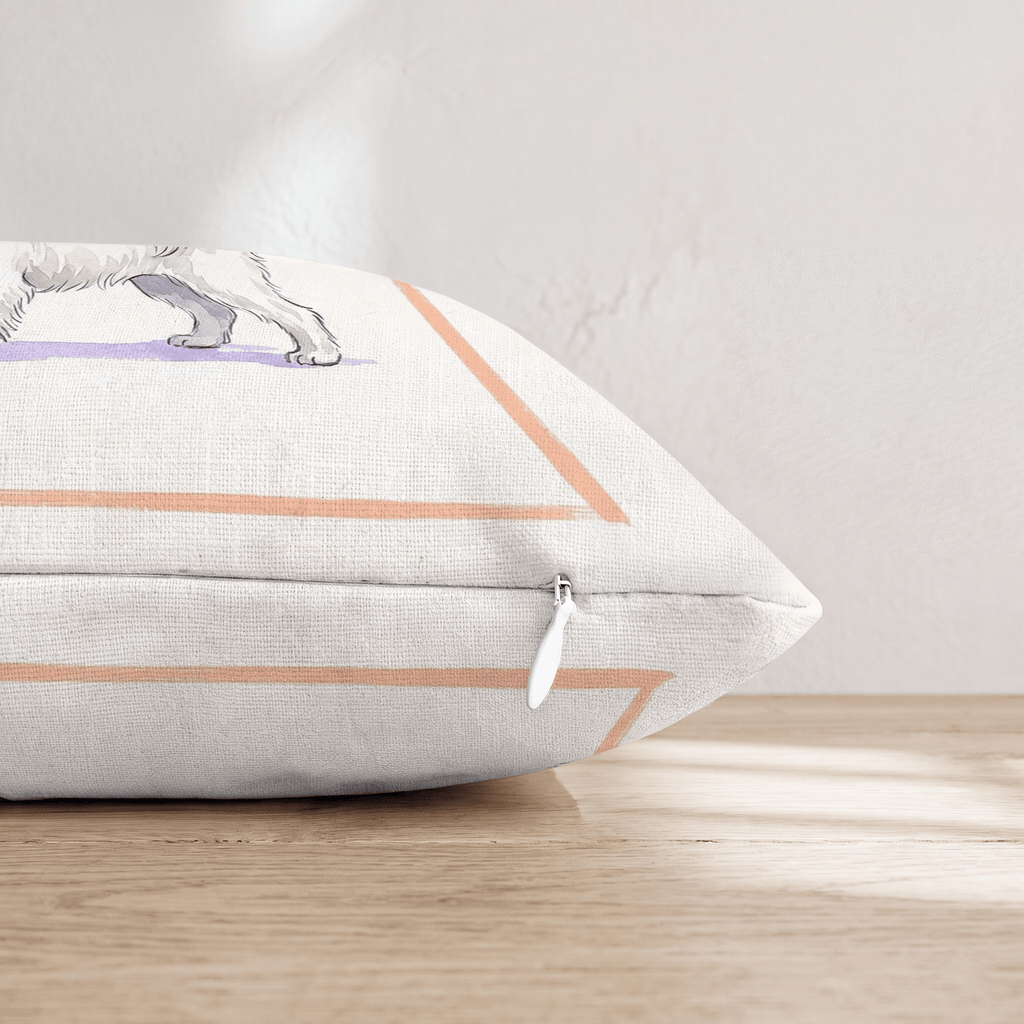 Old Fashioned Maltese Throw Pillow - Hillcroft Home