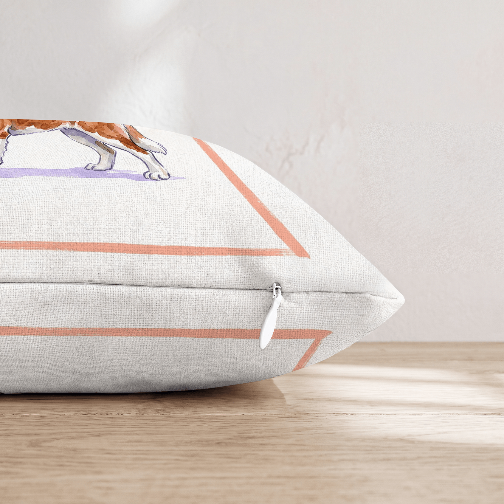 Old Fashioned Saint Bernard Throw Pillow - Hillcroft Home