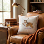 Old Fashioned Sheltie Throw Pillow - Hillcroft Home