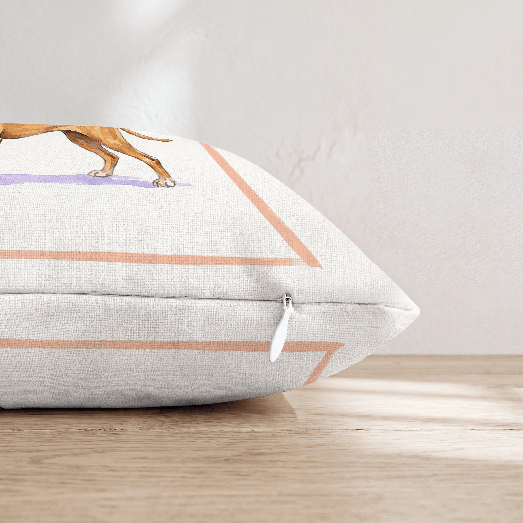 Old Fashioned Vizsla Throw Pillow - Hillcroft Home