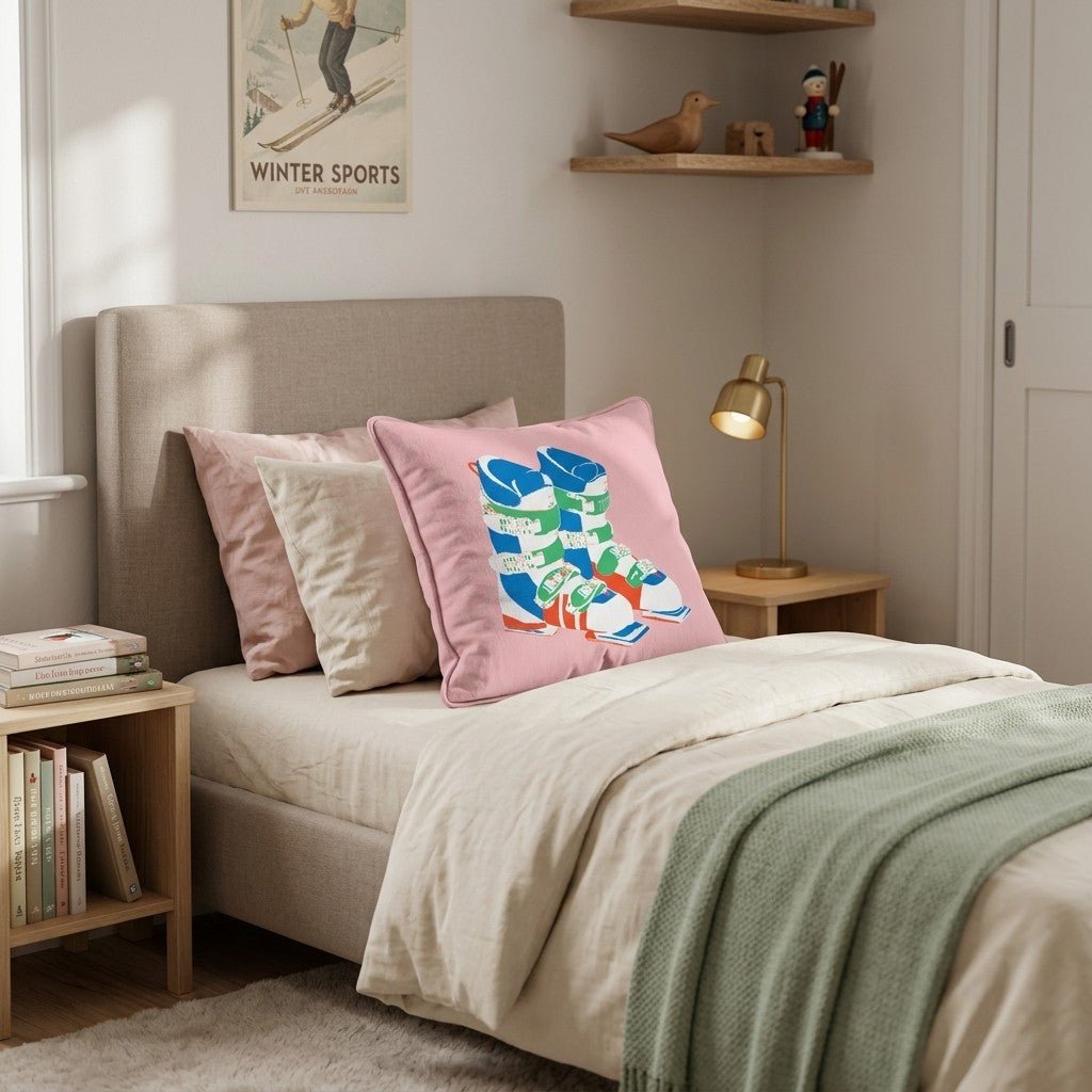 Old School Alpine Throw Pillow - Hillcroft Home