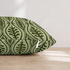 Olive Botanica Throw Pillow throw pillow - Hillcroft Home