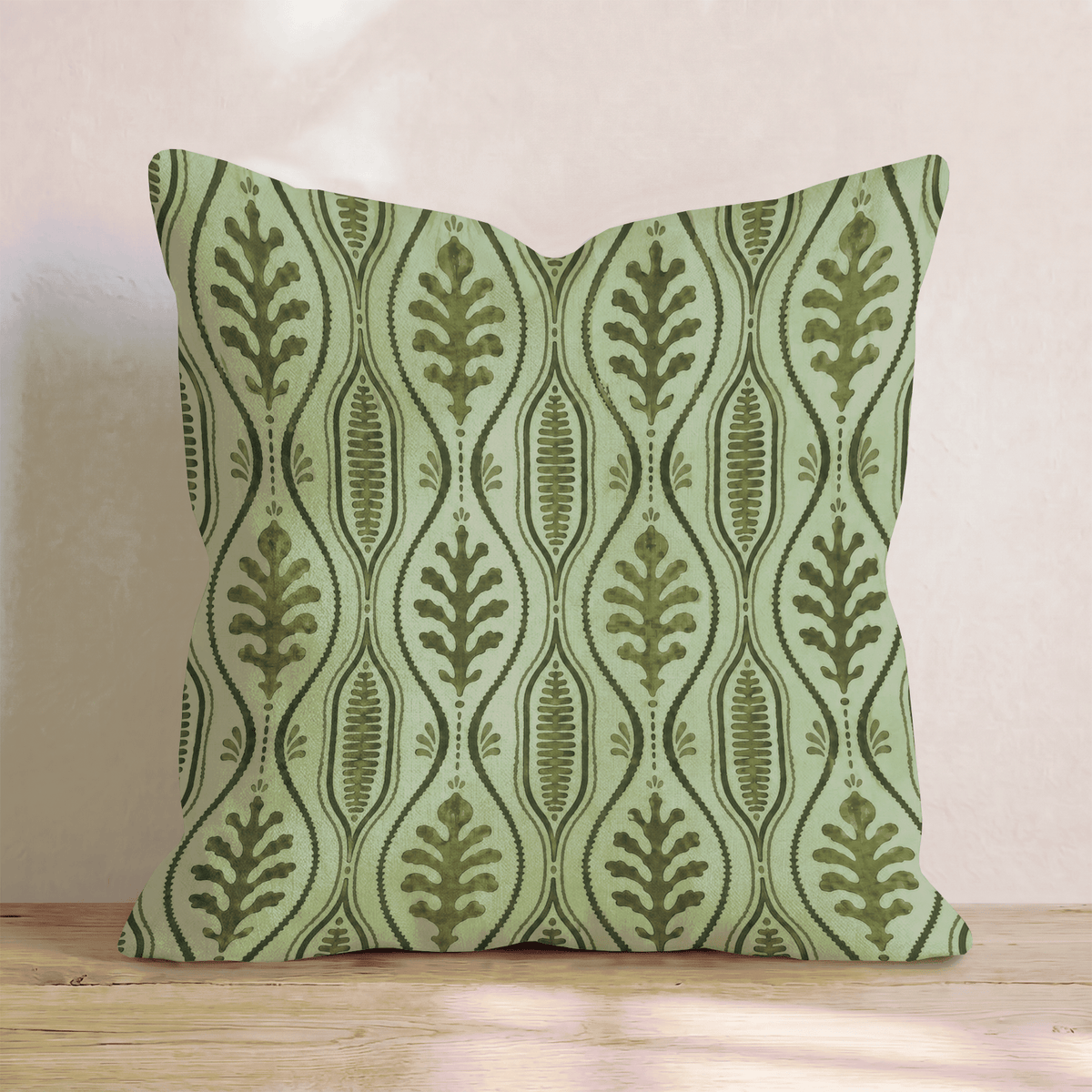Olive Botanica Throw Pillow throw pillow - Hillcroft Home