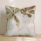 Olive & Brown Botanical Throw Pillow throw pillow - Hillcroft Home