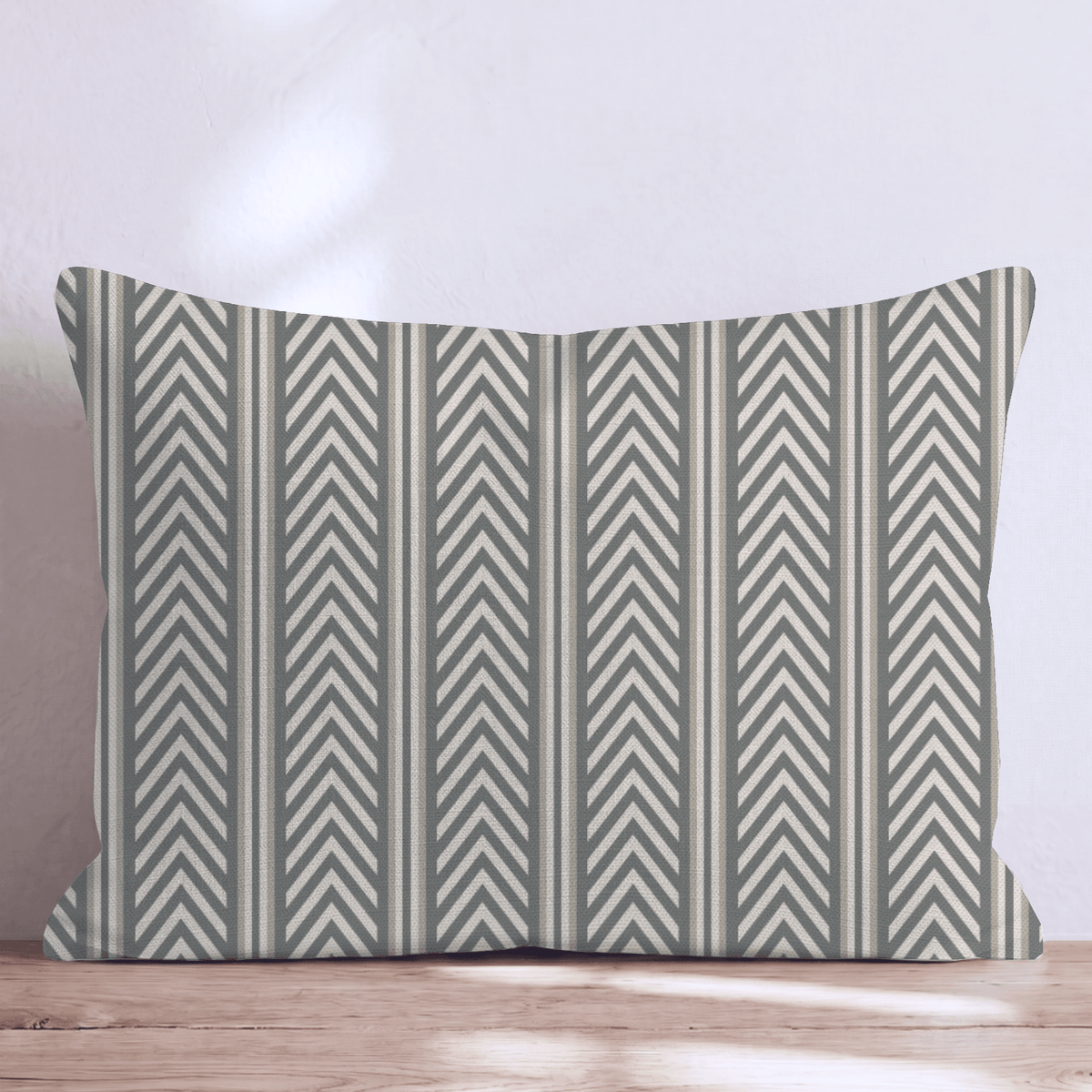 Olive Herringbone Throw Pillow throw pillow - Hillcroft Home