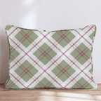 Olive the Other Plaids Throw Pillow throw pillow - Hillcroft Home