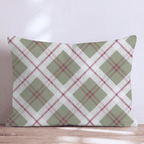 Olive the Other Plaids Throw Pillow throw pillow - Hillcroft Home