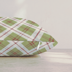 Olive the Other Plaids Throw Pillow throw pillow - Hillcroft Home
