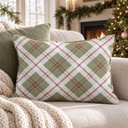Olive the Other Plaids Throw Pillow throw pillow - Hillcroft Home