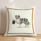 On Tap Australian Shepherd Throw Pillow - Hillcroft Home