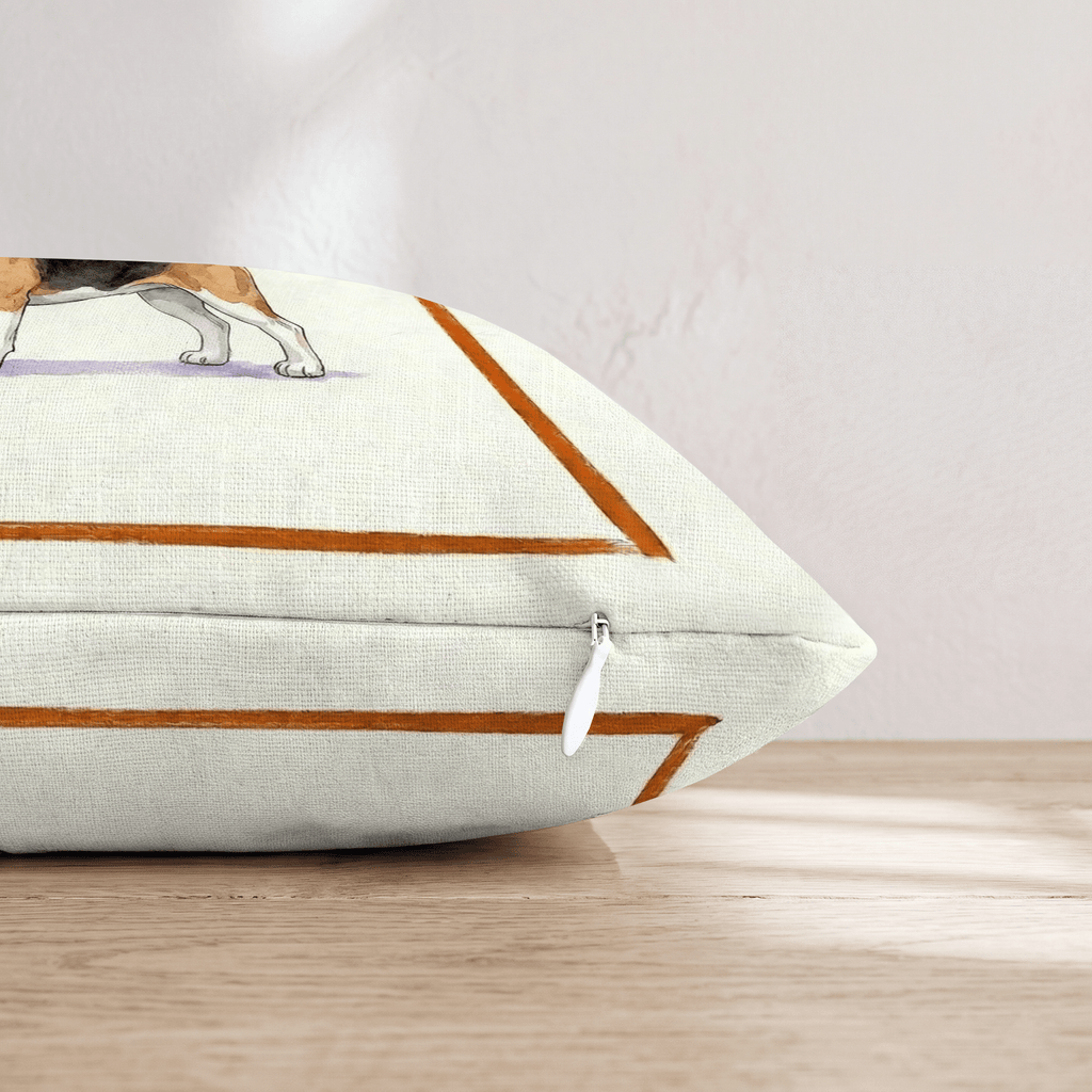On Tap Beagle Throw Pillow - Hillcroft Home