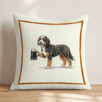 On Tap Bernedoodle Throw Pillow - Hillcroft Home