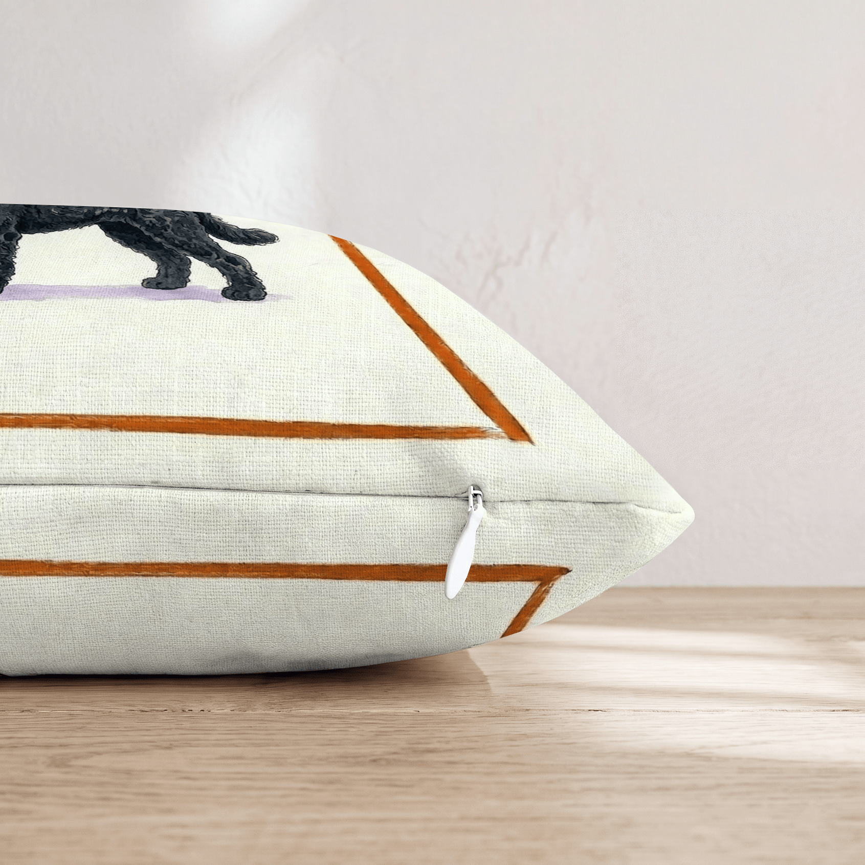 On Tap Black Goldendoodle Throw Pillow - Hillcroft Home