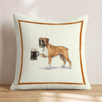 On Tap Boxer Throw Pillow - Hillcroft Home