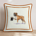 On Tap Boxer Throw Pillow - Hillcroft Home
