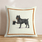 On Tap Cane Corso Throw Pillow - Hillcroft Home