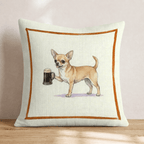 On Tap Chihuahua Throw Pillow - Hillcroft Home