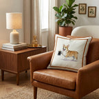 On Tap Corgi Throw Pillow - Hillcroft Home