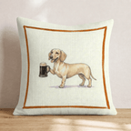 On Tap Dachshund Throw Pillow - Hillcroft Home