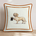On Tap Dachshund Throw Pillow - Hillcroft Home