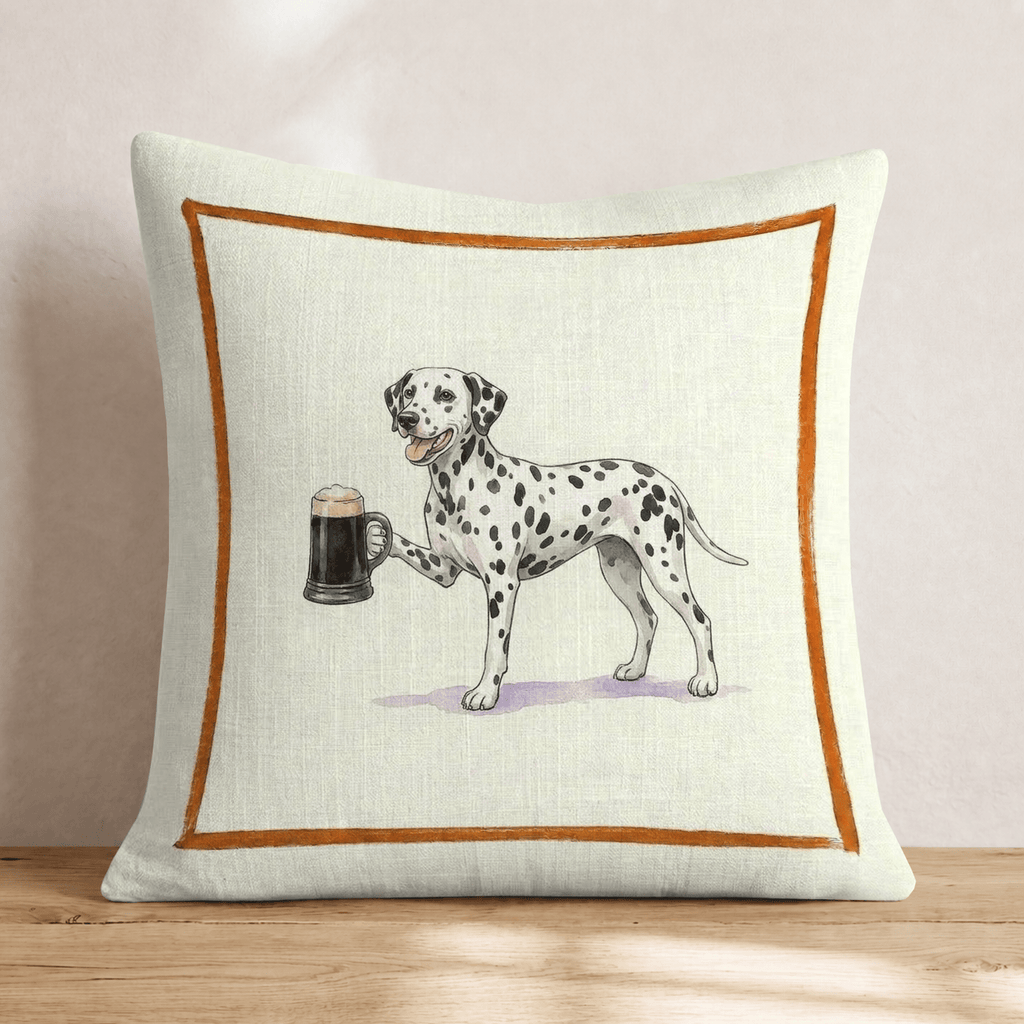 On Tap Dalmation Throw Pillow - Hillcroft Home