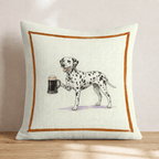On Tap Dalmation Throw Pillow - Hillcroft Home