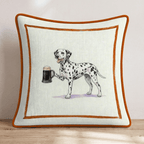 On Tap Dalmation Throw Pillow - Hillcroft Home