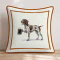 On Tap German Shorthaired Pointer Throw Pillow - Hillcroft Home
