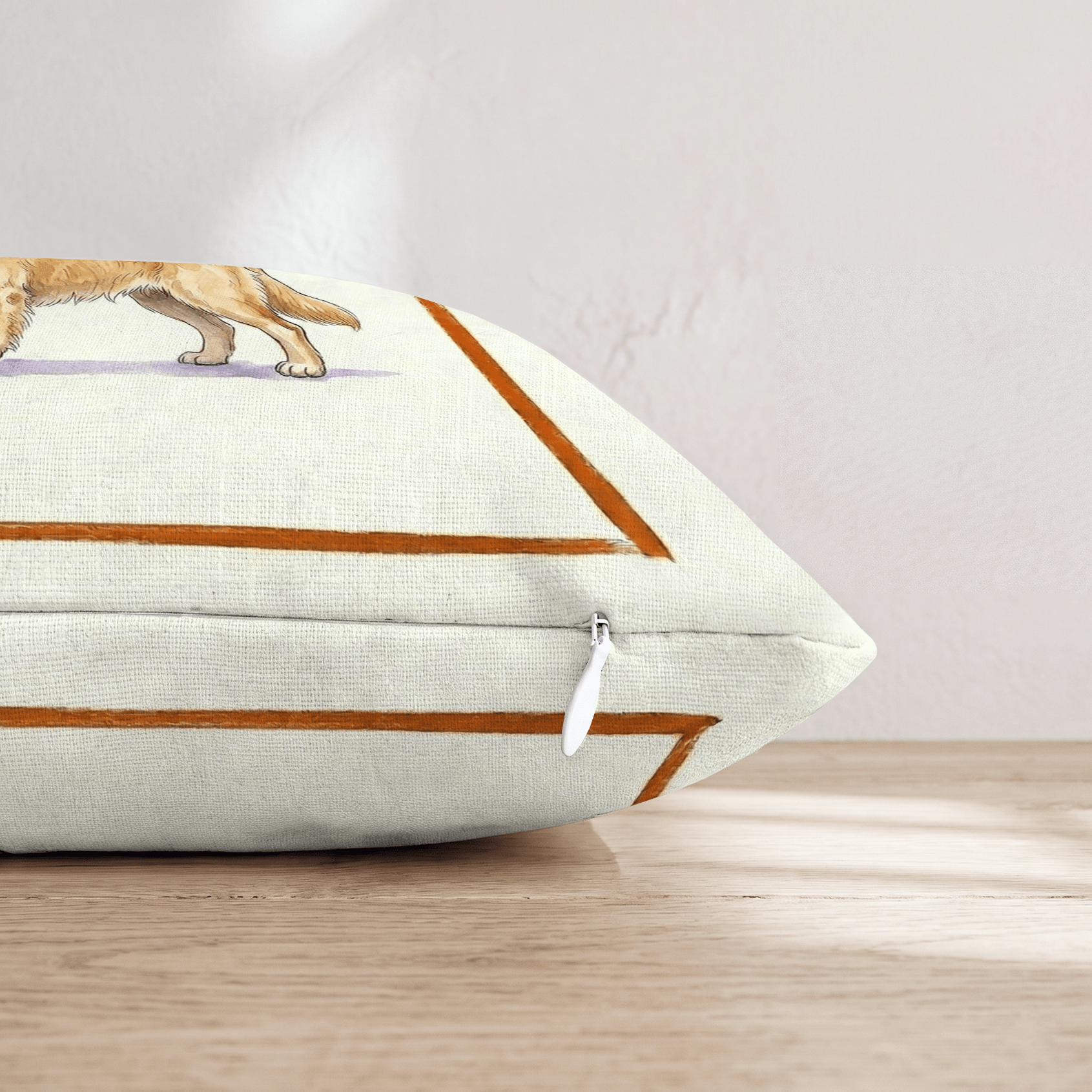 On Tap Golden Retriever Throw Pillow - Hillcroft Home