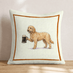 On Tap Goldendoodle Throw Pillow - Hillcroft Home