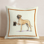On Tap Great Dane Throw Pillow - Hillcroft Home