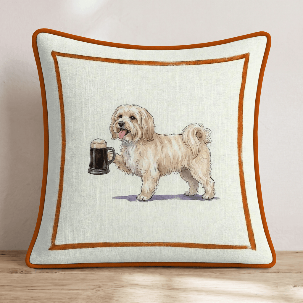 On Tap Havenese Throw Pillow - Hillcroft Home