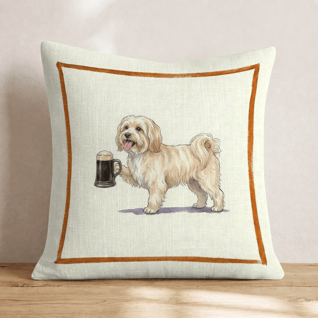 On Tap Havenese Throw Pillow - Hillcroft Home