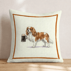 On Tap King Charles Throw Pillow - Hillcroft Home