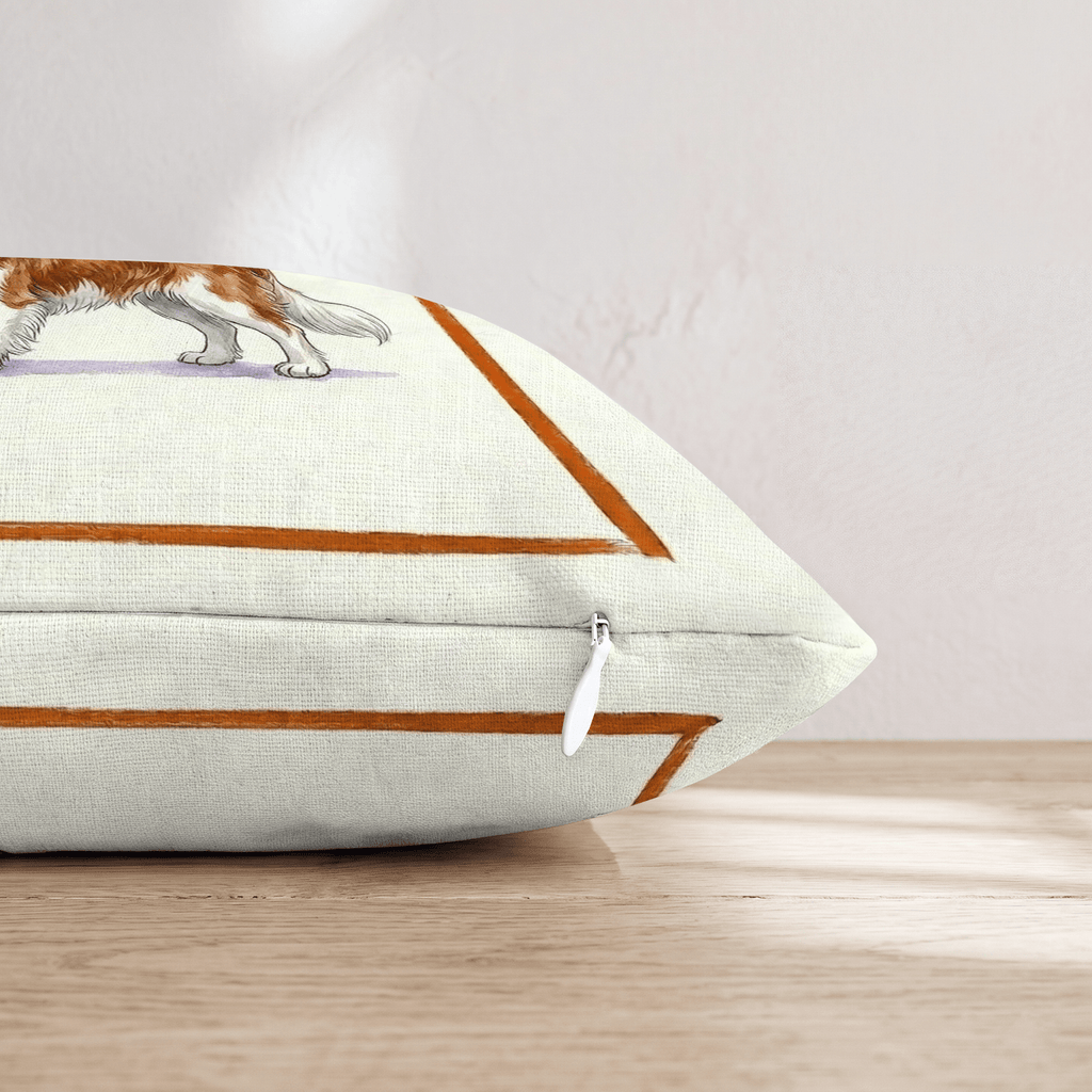 On Tap King Charles Throw Pillow - Hillcroft Home