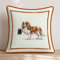 On Tap King Charles Throw Pillow - Hillcroft Home