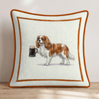 On Tap King Charles Throw Pillow - Hillcroft Home