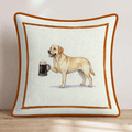On Tap Lab Throw Pillow - Hillcroft Home