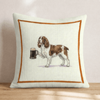 On Tap Springer Spaniel Throw Pillow - Hillcroft Home