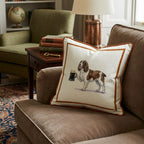 On Tap Springer Spaniel Throw Pillow - Hillcroft Home