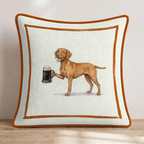 On Tap Vizsla Throw Pillow - Hillcroft Home