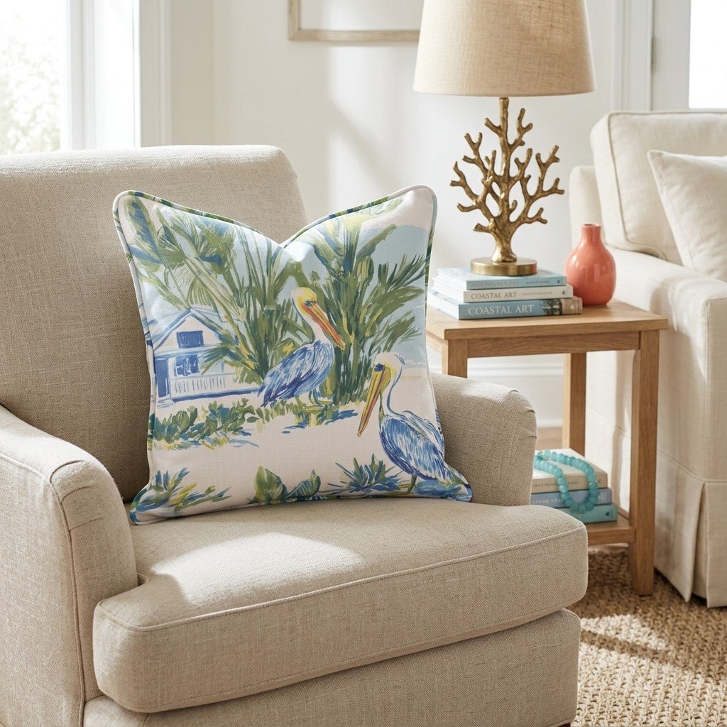 On the Dunes Throw Pillow - Hillcroft Home