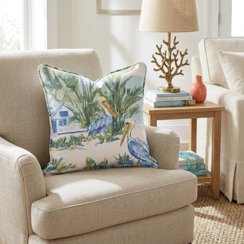 On the Dunes Throw Pillow - Hillcroft Home