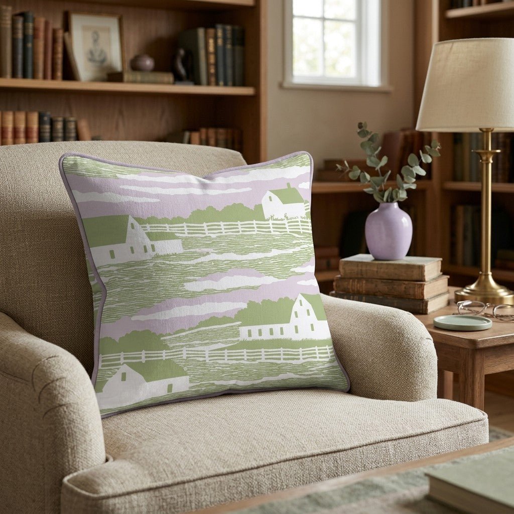 On the Farm Throw Pillow - Hillcroft Home